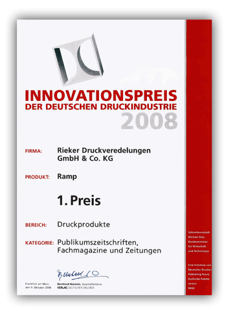 Innovationspreis der deutschen Druckindustrie 2008 