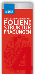 RIEKER Druckveredelung Fächer Folien und Strukturprägungen