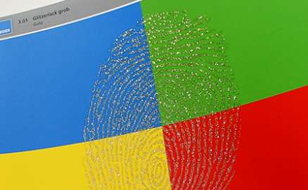 Glitzerlack/Glitterlack grob Gold – Siebdruck - 3.01 