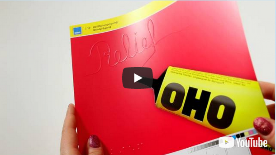 Heißfolienprägung - Blindprägung