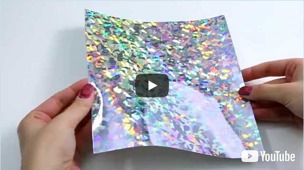 Hologramm Silber PET – Folienkaschierung 