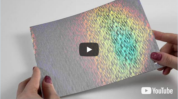 Hologramm Silber PET