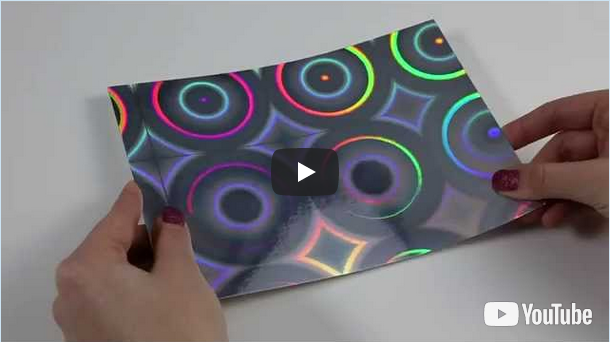 Hologrammfolie 3D - metallisierte Folien 