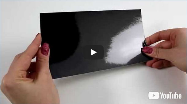 Acetatfolie-Schwarz glänzend von RIEKER