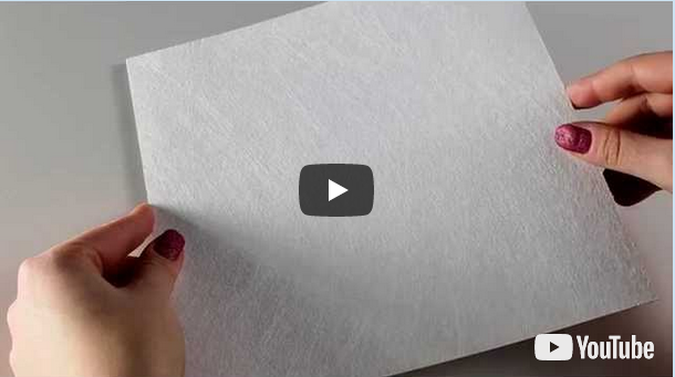 Textilfolie Weiß – Silver / transparent non woven